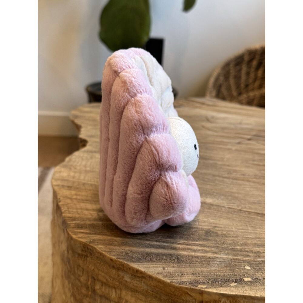 Jellycat Clemmie Clam Small Pink Plush Stuffie Jelly Cat London Stuffed Animal - Picture 4 of 7
